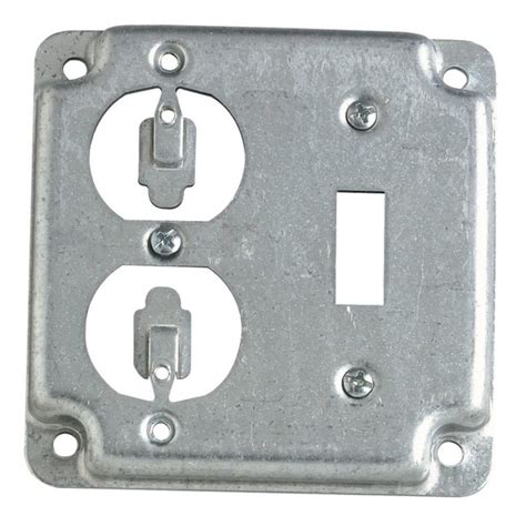 3 1 2 x 5 chrome electrical box cover|electrical box covers.